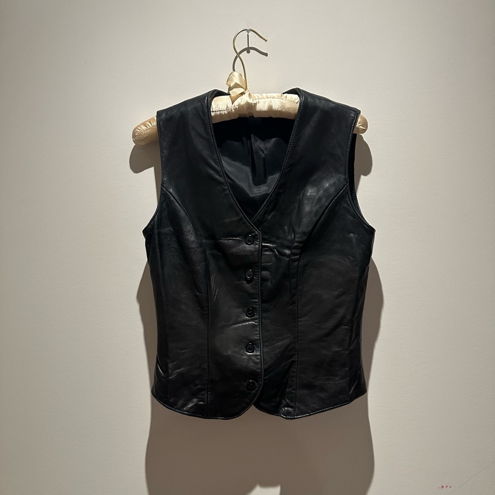 Soft leather vest